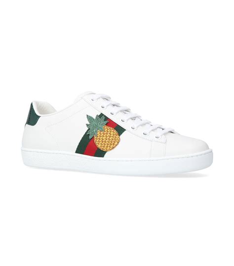 gucci low top sneaker pineapple|net a porter gucci low top.